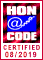 Nós aderimos aos princípios da charte HONcode da Fondation HON