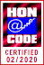 Nosotros subscribimos Los Principios del código HONcode de la Fundación Salud en la Red.