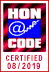  Nosotros subscribimos Los Principios del código HONcode de la Fundación Salud en la Red