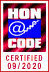 HONcode certification seal.