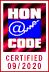 Nosotros subscribimos Los Principios del código HONcode de la Fundación Salud en la Red